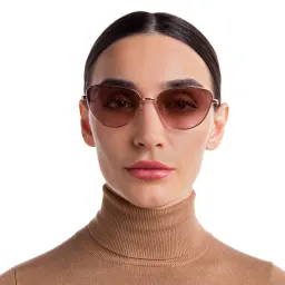 Shop EYE'M Cat Eye Sunglasses in Gold online.
