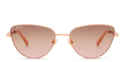 Shop EYE'M Cat Eye Sunglasses in Gold online.