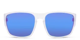 Shop EYE'M Rectangle Sunglasses in Clear online.
