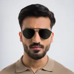 Shop EYE'M Aviator Sunglasses in Silver online.