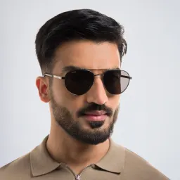 Shop EYE'M Aviator Sunglasses in Silver online.