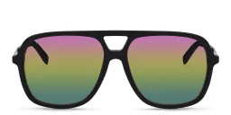 تسوق نظارة شمسية بإطار مستطيل EYE'M بلون Black أونلاين.