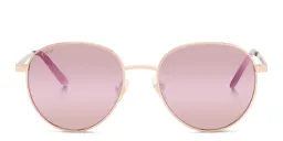 Shop EYE'M Kids Round Sunglasses in Gold online.