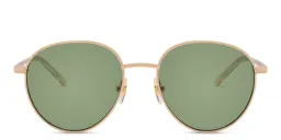 Shop EYE'M Kids Round Sunglasses in Gold online.