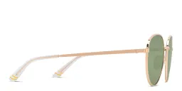 Shop EYE'M Kids Round Sunglasses in Gold online.