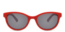 Shop EYE'M Kids Cat Eye Sunglasses in Red online.