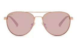 Shop EYE'M Kids Aviator Sunglasses in Gold online.