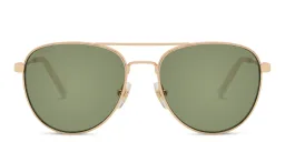 Shop EYE'M Kids Aviator Sunglasses in Gold online.