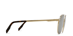 Shop Maui Jim Waterfront Unisex Round Sunglasses in Gold online.