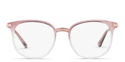 Shop Dolce & Gabbana Panthos Eyeglasses in Clear online.