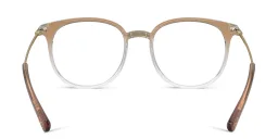 Shop Dolce & Gabbana Logo Panthos Eyeglasses in Beige online.