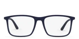 تسوق نظارة طبية مستطيلة امبوريو أرماني بلون Matte Blue أونلاين.
