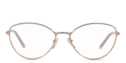 Shop PRADA Wide Cat Eye Eyeglasses in Rose Gold online.