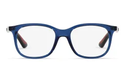 تسوق نظارة طبية بإطار مربع للصغار راي بان جونيور بلون Transparent Blue أونلاين.