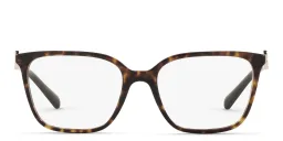 Shop BVLGARI Rectangle Eyeglasses in Havana online.