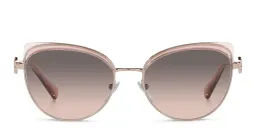 تسوق نظارة شمسية بإطار كات آي بولغري بلون ذهبي وردي أونلاين.