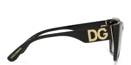 Shop Dolce & Gabbana Cat Eye Sunglasses in Black online.