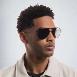 Shop GIORGIO ARMANI Wide Aviator Sunglasses in Black online.