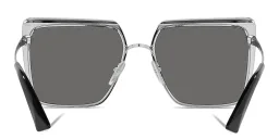 Shop PRADA Square Sunglasses in Black online.