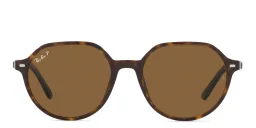 Shop Ray-Ban Thalia Unisex Irregular Sunglasses in Havana online.