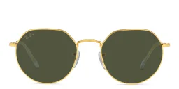 Shop Ray-Ban Jack Unisex Irregular Sunglasses in Gold online.