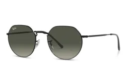 Shop Ray-Ban Jack Unisex Irregular Sunglasses in Black online.