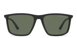 تسوق نظارة شمسية بإطار مستطيل امبوريو أرماني بلون Matte Black أونلاين.