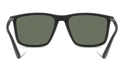 تسوق نظارة شمسية بإطار مستطيل امبوريو أرماني بلون Matte Black أونلاين.