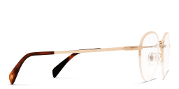 Shop DAVID BECKHAM Round Eyeglasses in Gold online.