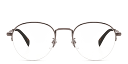 Shop DAVID BECKHAM Round Eyeglasses in Dark Ruthenium online.