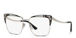 Shop BVLGARI Cat-Eye Eyeglasses in Black online.