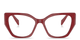 Shop PRADA Irregular Eyeglasses in Etruscan Marble online.
