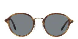 Shop GIORGIO ARMANI Round Sunglasses in Brown Tortoise online.