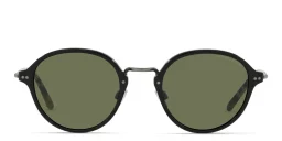 Shop GIORGIO ARMANI Round Sunglasses in Black online.