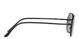 Shop GIORGIO ARMANI Irregular Sunglasses in Matte Black online.
