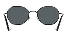 Shop GIORGIO ARMANI Irregular Sunglasses in Matte Black online.