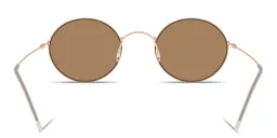 Shop GIORGIO ARMANI Round Sunglasses in Gold online.