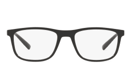 Shop Dolce & Gabbana Wide Rectangle Eyeglasses in Matte Black online.