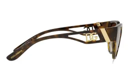 Shop Dolce & Gabbana Cat Eye Sunglasses in Havana online.