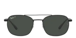 Shop Ray-Ban Unisex Square Sunglasses in Black online.
