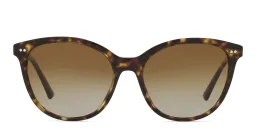 Shop BVLGARI Cat Eye Sunglasses in Havana online.