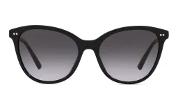 Shop BVLGARI Cat Eye Sunglasses in Black online.