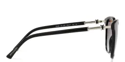 Shop BVLGARI Cat Eye Sunglasses in Black online.