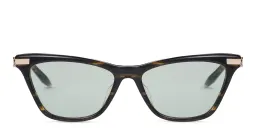 Shop AKONI Iris Cat Eye Eyeglasses in Brown online.