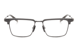 Shop AKONI Genesis Rectangle Eyeglasses in Silver online.