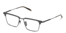 Shop AKONI Genesis Rectangle Eyeglasses in Silver online.