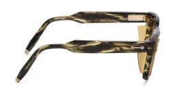 Shop AKONI Ara Unisex Square Sunglasses in Tortoise online.