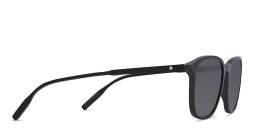Shop MONTBLANC Square Sunglasses in Black online.