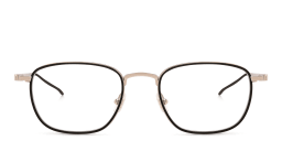 Shop MONTBLANC Square Eyeglasses in Silver Black online.