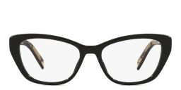 Shop PRADA Cat Eye Eyeglasses in Black online.